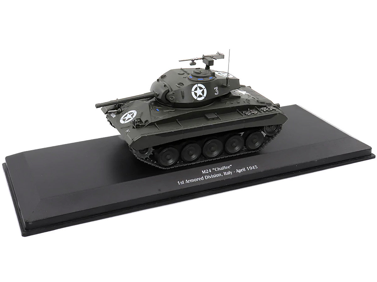 M24 "Chaffee" Tank #3 "U.S.A. 1st Armored Division Italy April 1945" 1/43 Diecast Model by AFVs of WWII AFV's of WWII