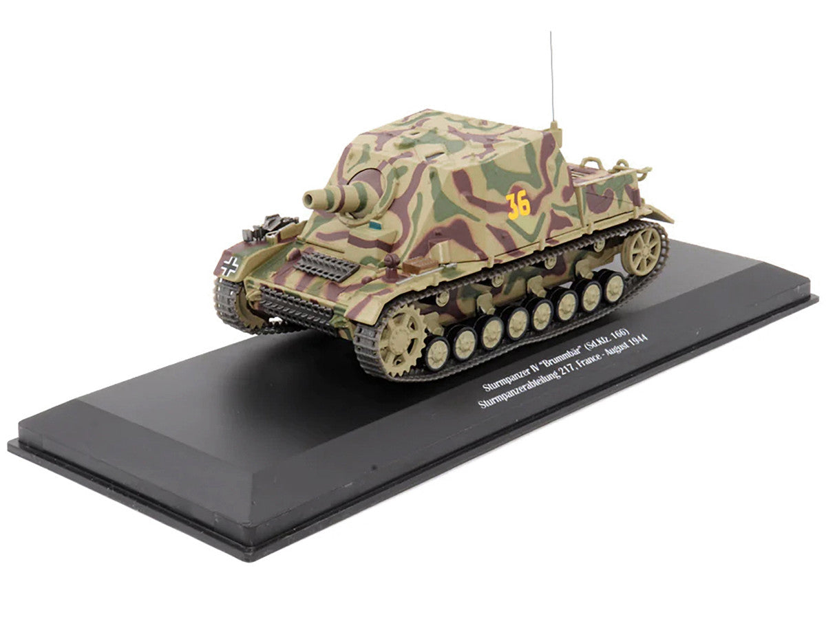 German Sd. Kfz. 166 "Sturmpanzer IV" "Brummbar" #36 "Germany Sturmpanzerabteilung 217 France August 1944" 1/43 Diecast Model by AFVs of WWII AFV's of WWII