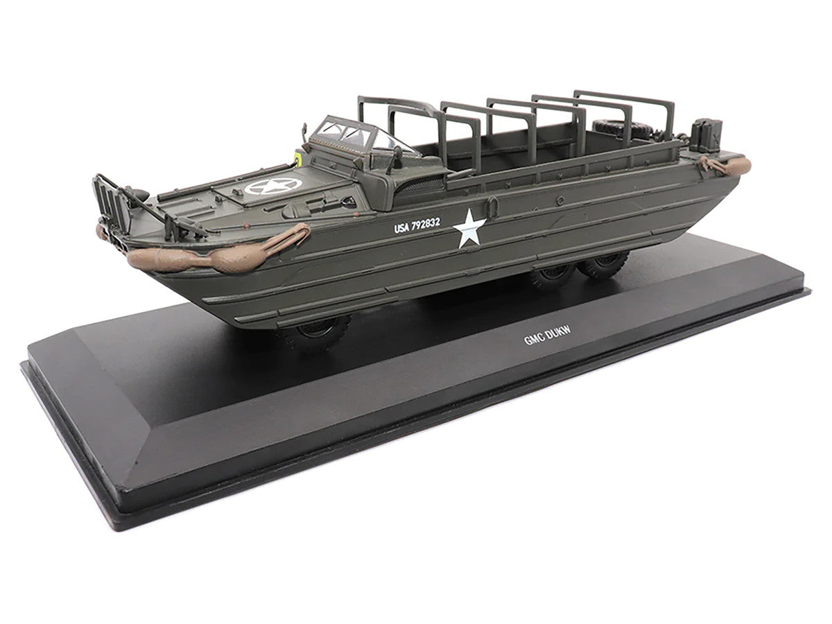 GMC DUKW Amphibious Vehicle Olive Drab "United States Army" 1/43 Diecast Model by Militaria Die Cast Militaria Die Cast