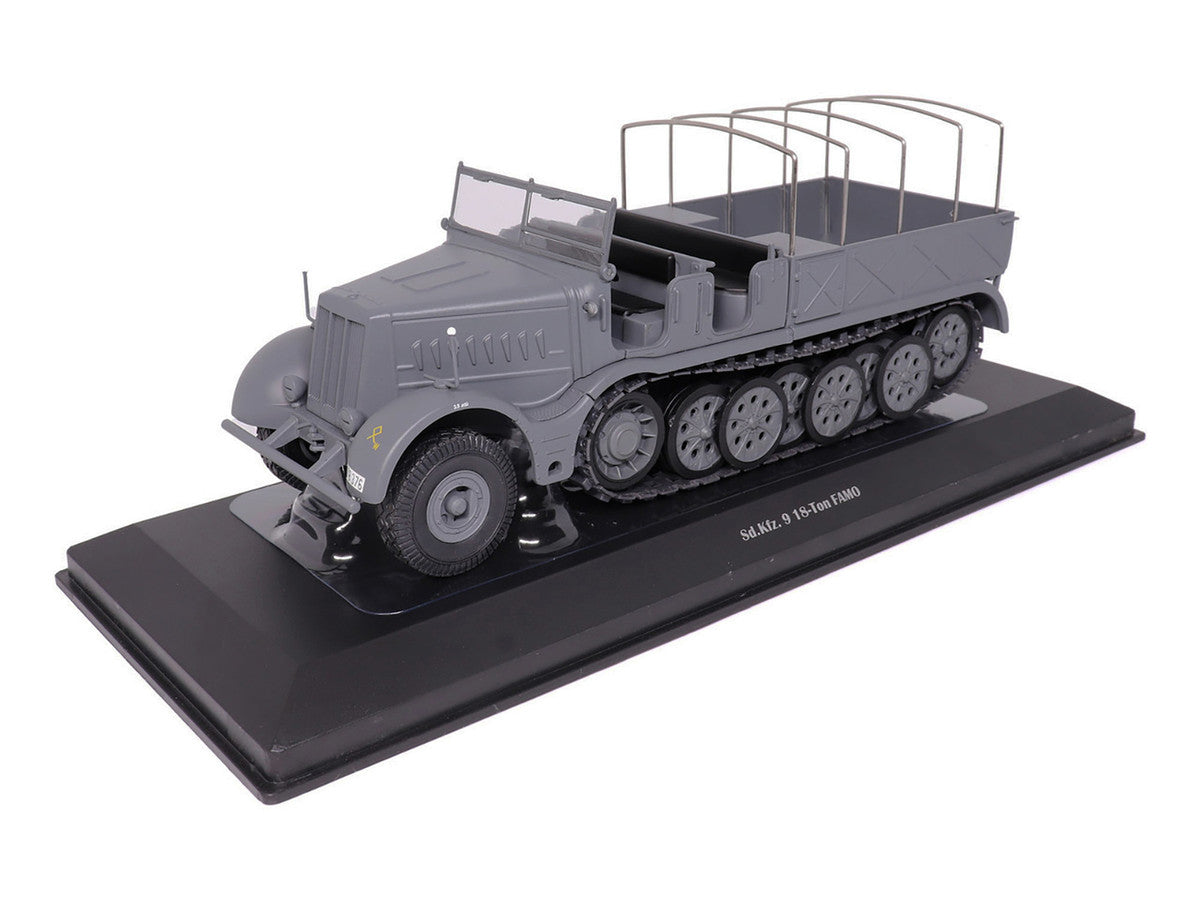 Sd.Kfz. 9 18-Ton FAMO AFV Gray "German Army" 1/43 Diecast Model by Militaria Die Cast Militaria Die Cast