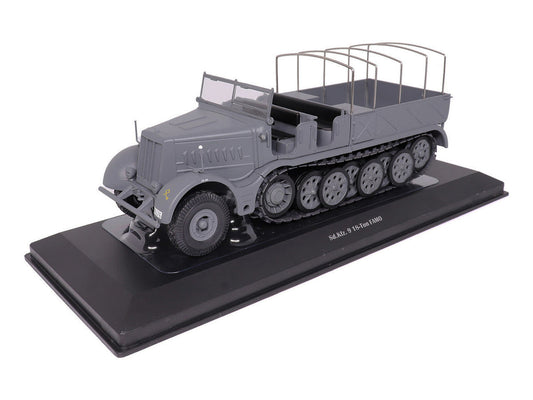Sd.Kfz. 9 18-Ton FAMO AFV Gray "German Army" 1/43 Diecast Model by Militaria Die Cast Militaria Die Cast