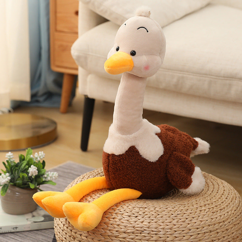 A Girl's Heart Flamingo Plush Toy Ugly Cute Duck Doll CJD