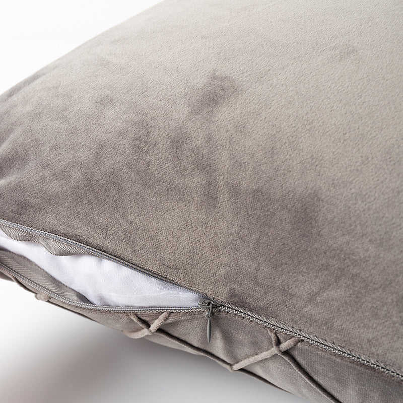 Diamond plaid velvet pillowcase Best YouTube Store