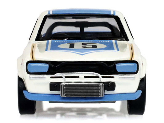 1972 Nissan Skyline 2000 GT-R (KPGC10) RHD (Right Hand Drive) #15 Kunimitsu Takahashi "50th Victory" White with Blue Stripe "Tokyo Torque" Series 10 1/64 Diecast Model Car by Greenlight Greenlight