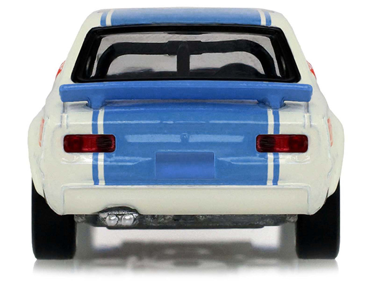 1972 Nissan Skyline 2000 GT-R (KPGC10) RHD (Right Hand Drive) #15 Kunimitsu Takahashi "50th Victory" White with Blue Stripe "Tokyo Torque" Series 10 1/64 Diecast Model Car by Greenlight Greenlight