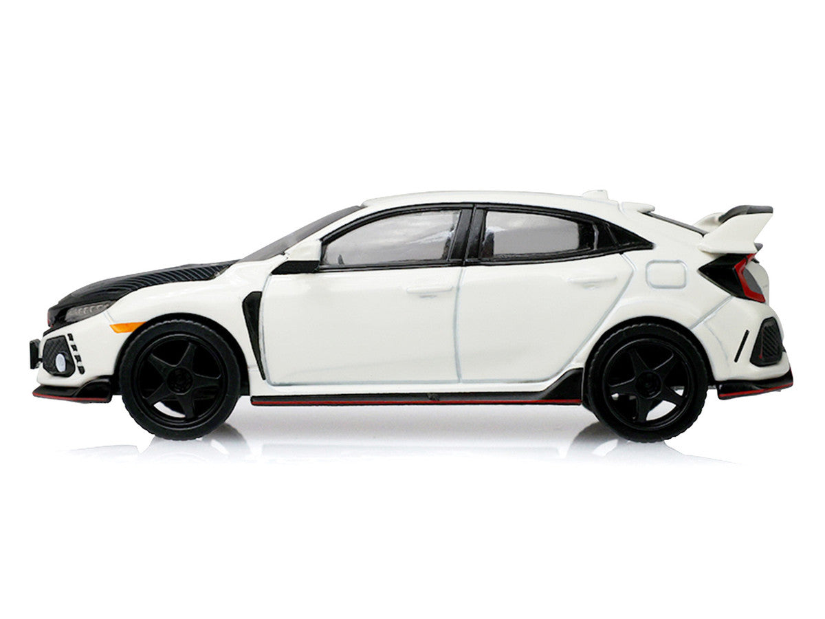 2018 Honda Civic Type-R (FK8) RHD (Right Hand Drive) Championship White with Carbon Hood "Tokyo Torque" Series 10 1/64 Diecast Model Car by Greenlight Greenlight
