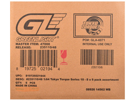 "Tokyo Torque" Series 10 Set of 6 pieces 1/64 Diecast Model Cars by Greenlight Greenlight