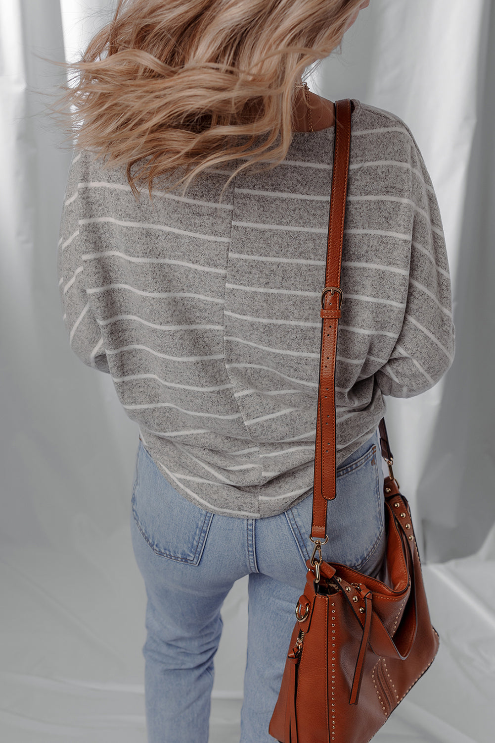 Bella Stripe Dolman Sleeve Top-1