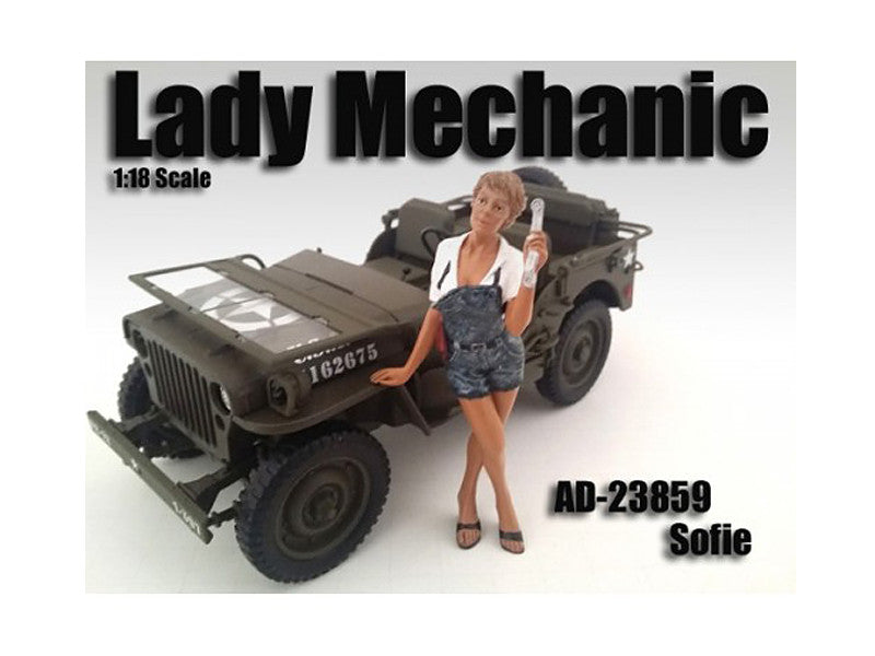 Lady Mechanic Sofie Figure For 1:18 Scale Models by American Diorama American Diorama