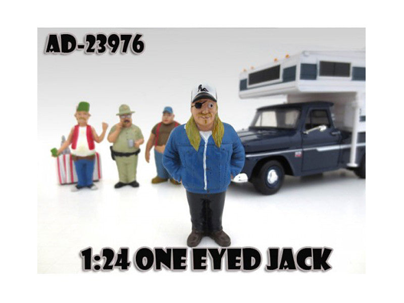 One Eyed Jack "Trailer Park" Figure For 1:24 Model Cars by American Diorama American Diorama