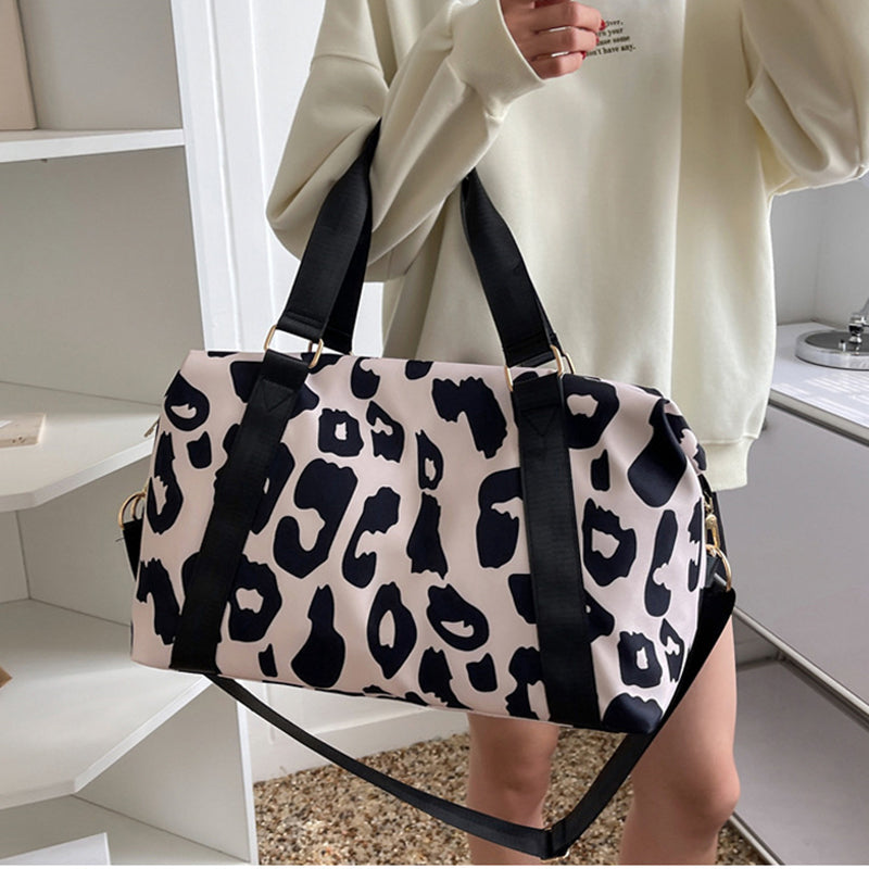 Women Travel Duffel Bag Cow Pattern Handbag Fitness Sports Shoulder Bags Best YouTube Store