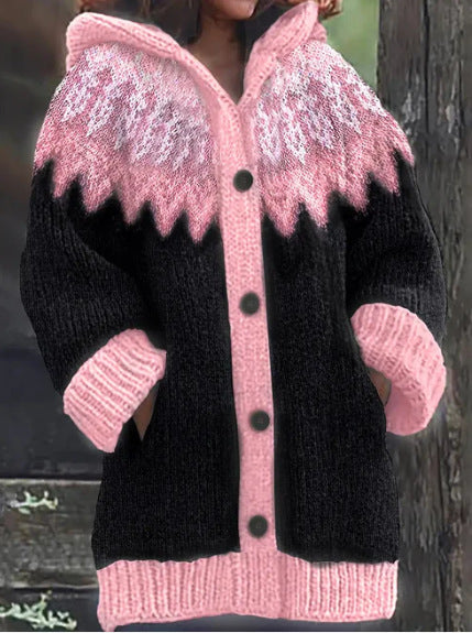 New Animal 3D Printed Casual Hooded Cloak Jacket Accent Plus