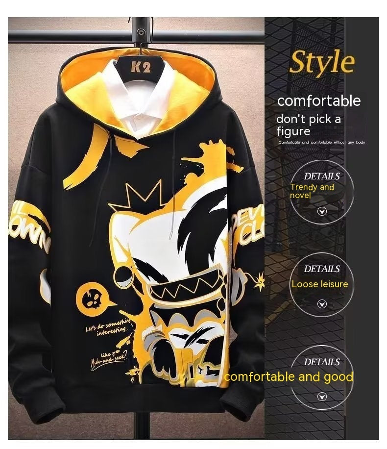 Anime Fleece-lined Thickened Hooded Sweatshirt Best YouTube Store