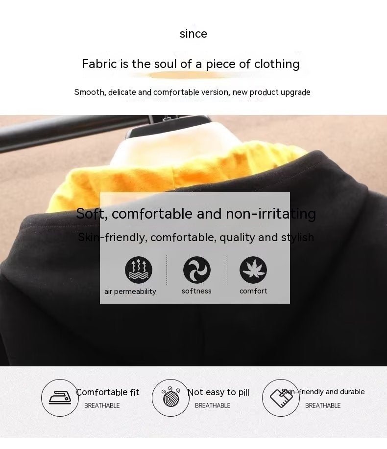 Anime Fleece-lined Thickened Hooded Sweatshirt Best YouTube Store