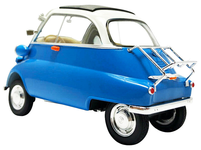 BMW Isetta Blue and White "NEX Models" 1/18 Diecast Model Car by Welly-1