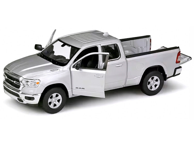 2019 RAM 1500 Pickup Truck Silver Metallic "NEX Models" Series 1/27 Diecast Model Car by Welly-0