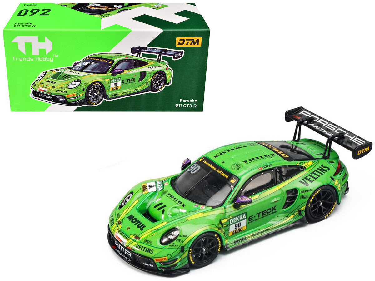 Porsche 911 GT3 R (992) #90 Ayhancan Guven "Manthey EMA" "DTM" (2024) 1/64 Diecast Model Car Trends Hobby-0