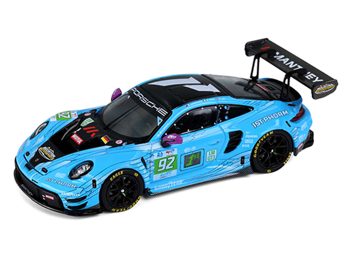 Porsche 911 GT3 R (992) #92 Ryan Hardwick - Richard Lietz - Riccardo Pera "Manthey 1st Phorm" LMGT3 Class Winner "24 Hours of Le Mans" (2025) 1/64 Diecast Model Car by Trends Hobby Trends Hobby