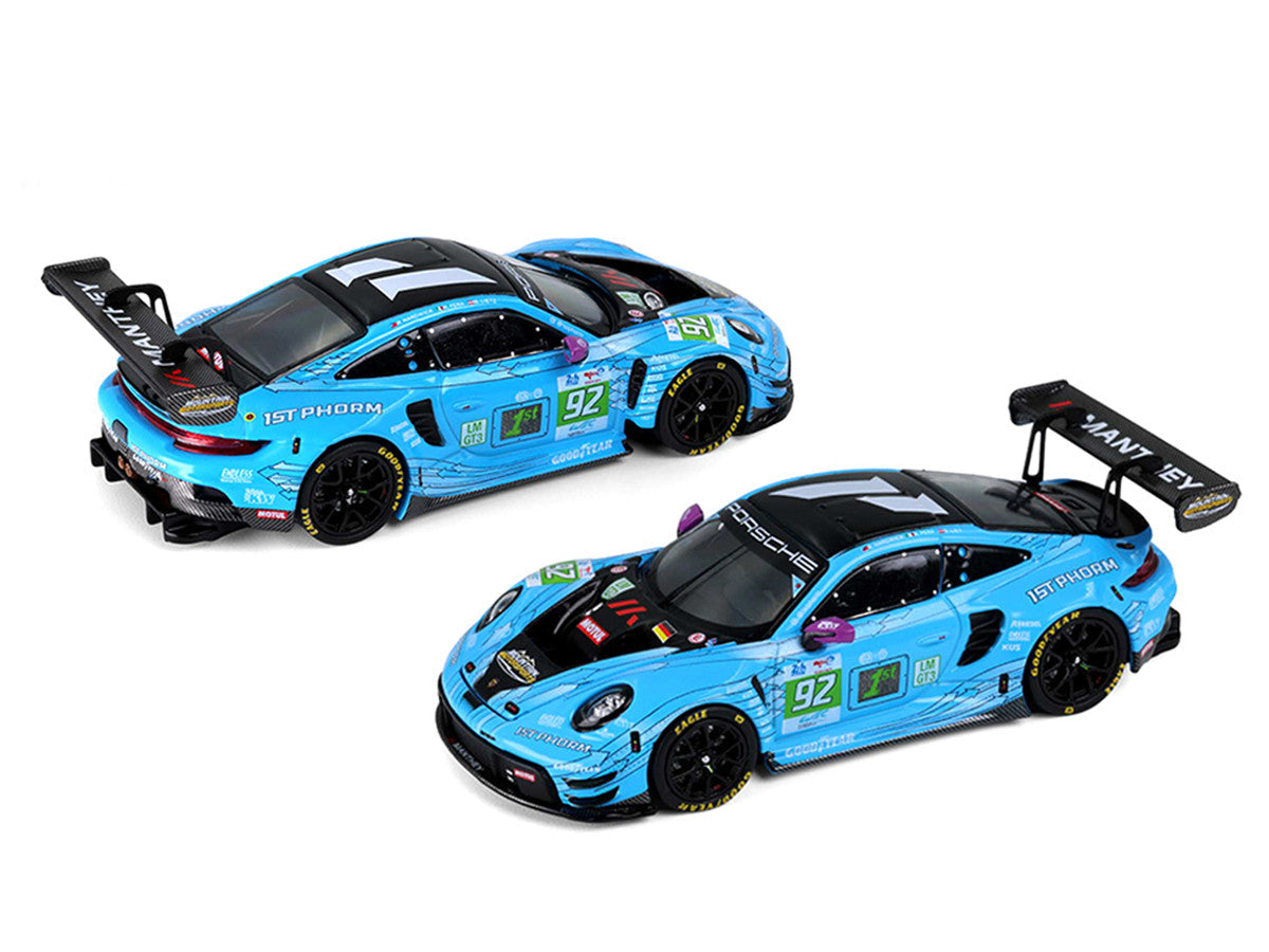 Porsche 911 GT3 R (992) #92 Ryan Hardwick - Richard Lietz - Riccardo Pera "Manthey 1st Phorm" LMGT3 Class Winner "24 Hours of Le Mans" (2025) 1/64 Diecast Model Car by Trends Hobby Trends Hobby