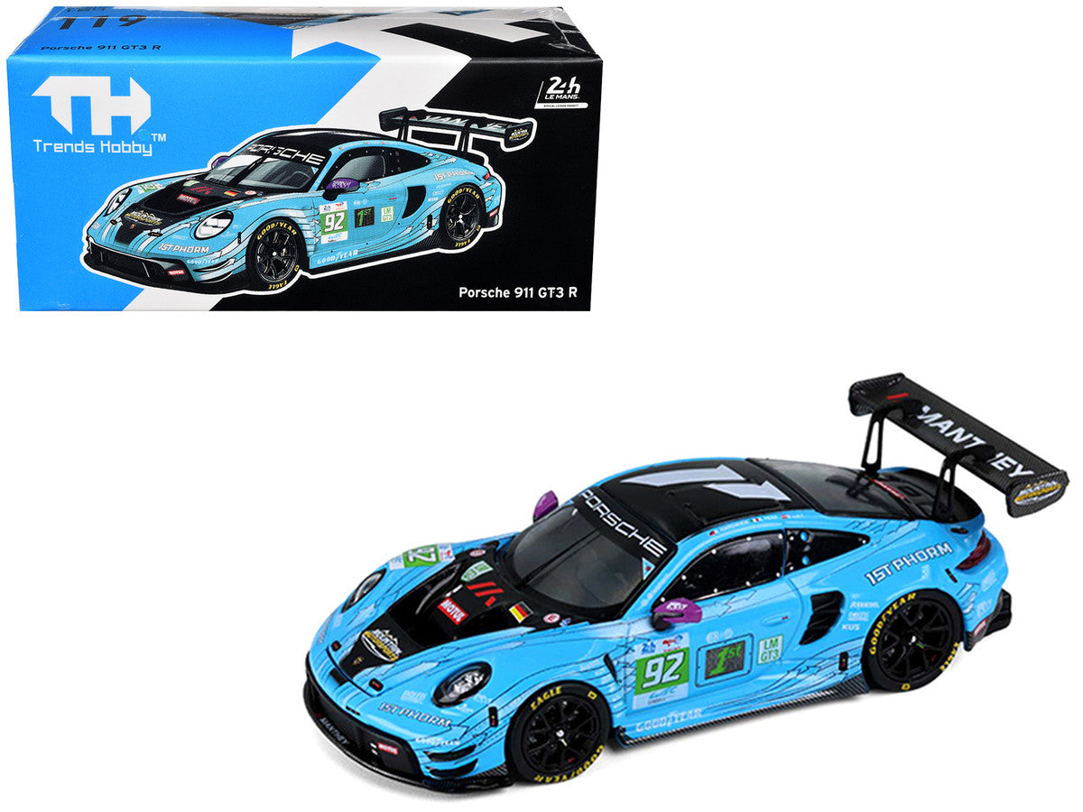 Porsche 911 GT3 R (992) #92 Ryan Hardwick - Richard Lietz - Riccardo Pera "Manthey 1st Phorm" LMGT3 Class Winner "24 Hours of Le Mans" (2025) 1/64 Diecast Model Car by Trends Hobby Trends Hobby