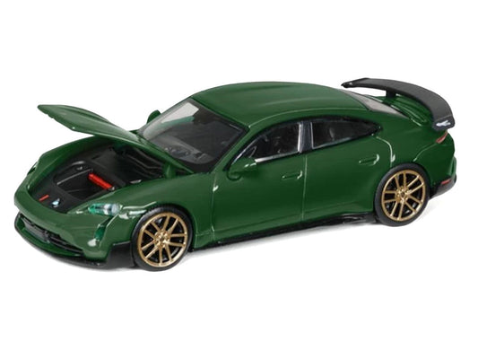 Porsche Taycan Turbo GT Green 1/64 Diecast Model Car by Trends Hobby Trends Hobby