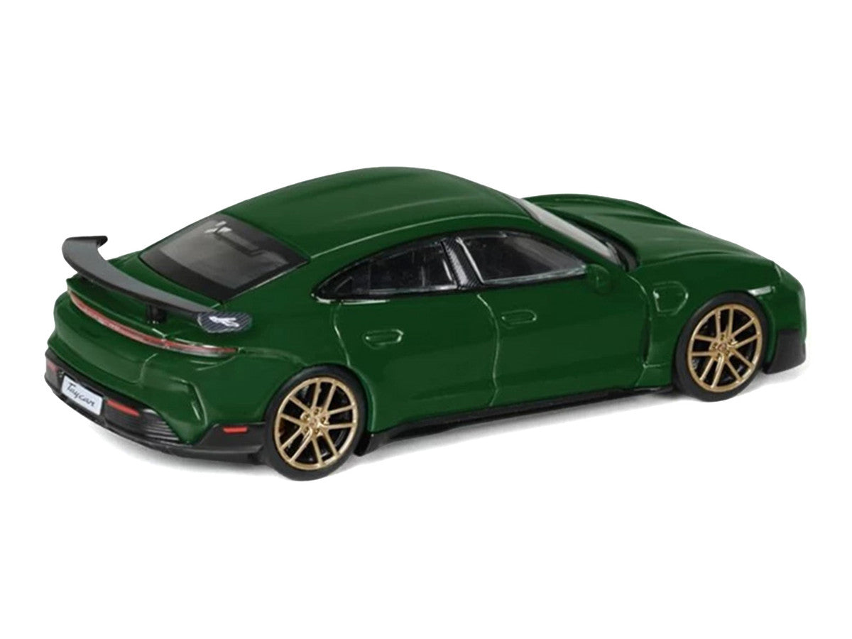 Porsche Taycan Turbo GT Green 1/64 Diecast Model Car by Trends Hobby Trends Hobby