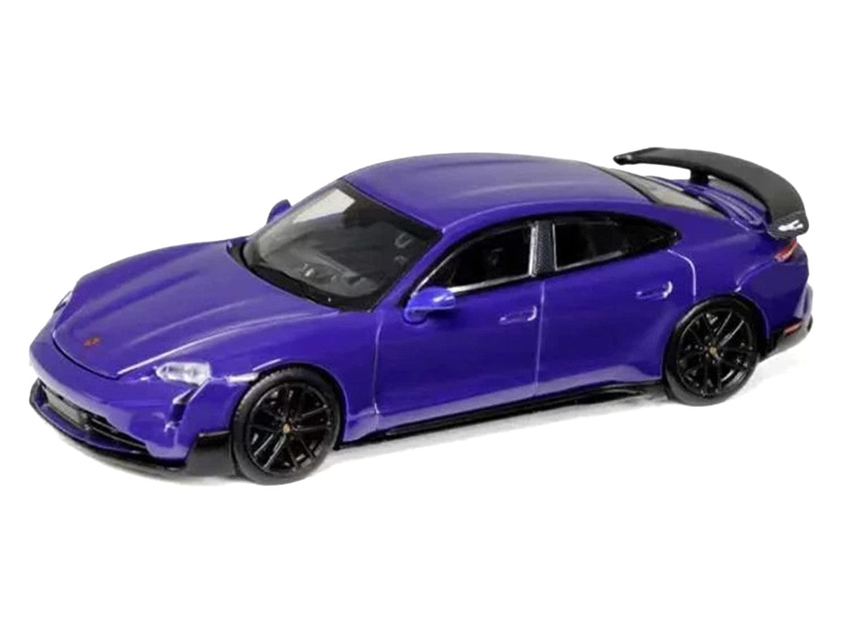 Porsche Taycan Turbo GT Purple 1/64 Diecast Model Car by Trends Hobby Trends Hobby
