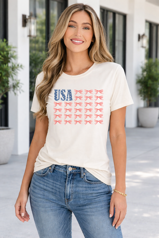 Sylvie Bow Flag Tee-0