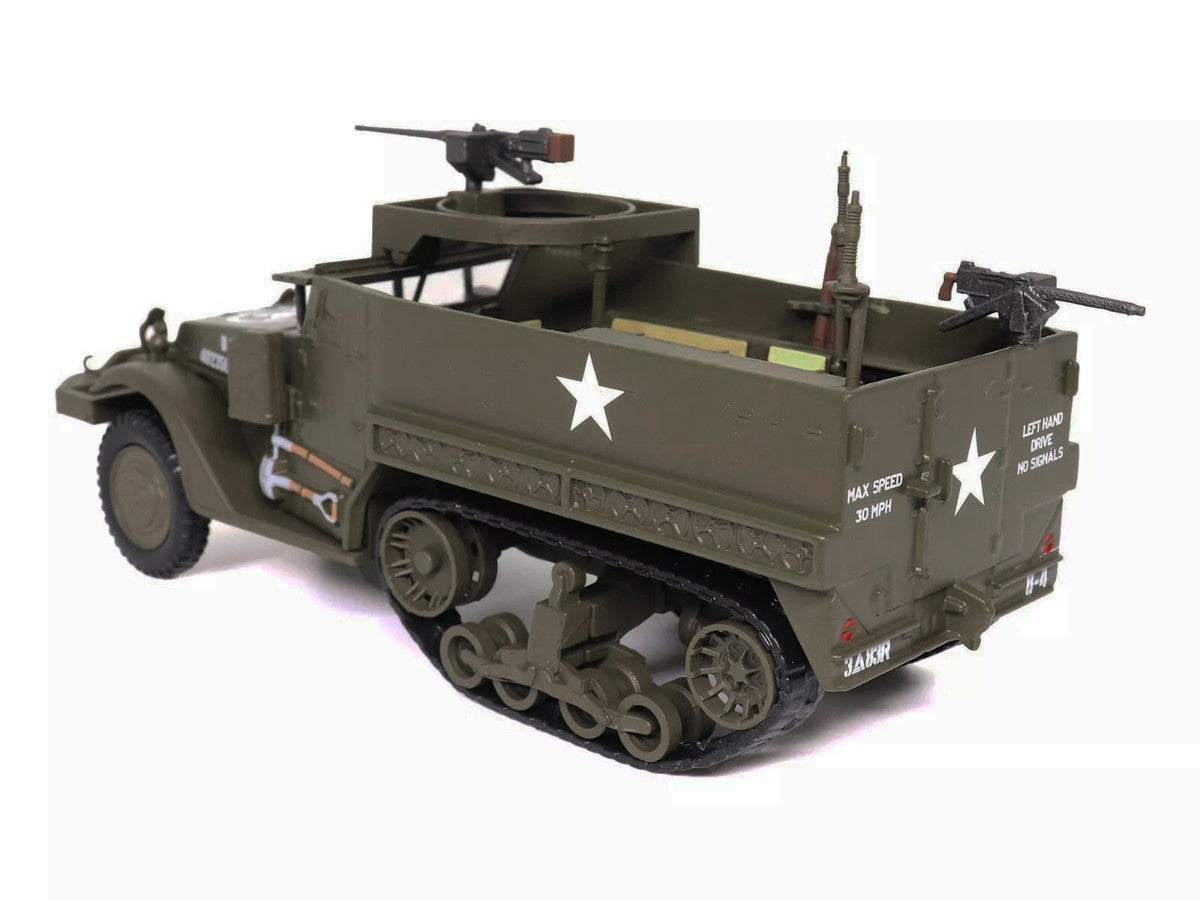 M3 Half-Track AFV with M2HB Machine Gun Olive Drab "United States Army" 1/43 Diecast Model by Militaria Die Cast Militaria Die Cast