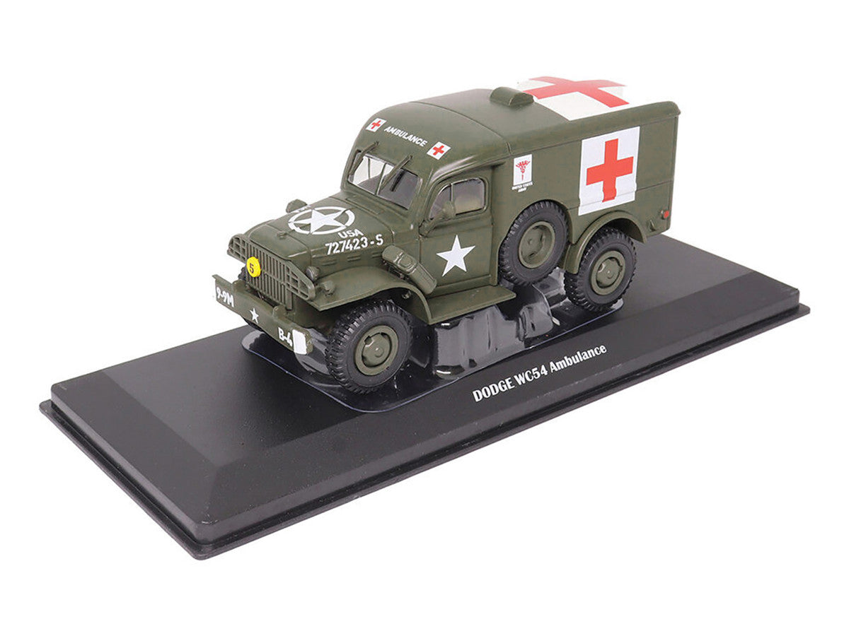 Dodge WC54 Ambulance Olive Drab "United States Army" 1/43 Diecast Model by Militaria Die Cast-2