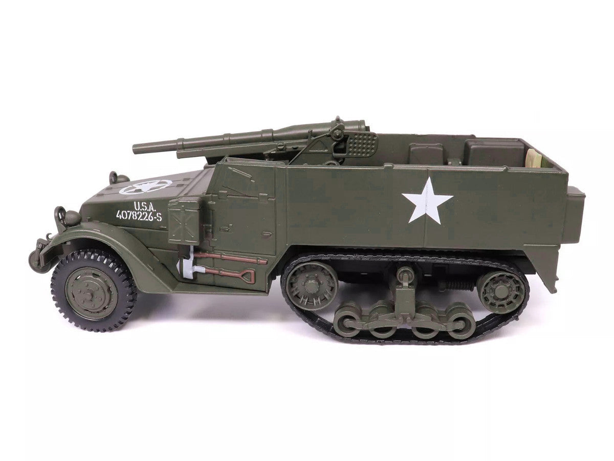 M3 Gun Motor Carriage with 75mm M1897A4 Gun Olive Drab "United States Army" 1/43 Diecast Model by Militaria Die Cast Militaria Die Cast
