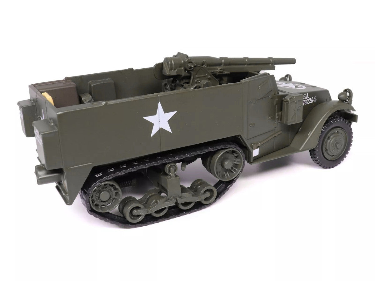 M3 Gun Motor Carriage with 75mm M1897A4 Gun Olive Drab "United States Army" 1/43 Diecast Model by Militaria Die Cast Militaria Die Cast