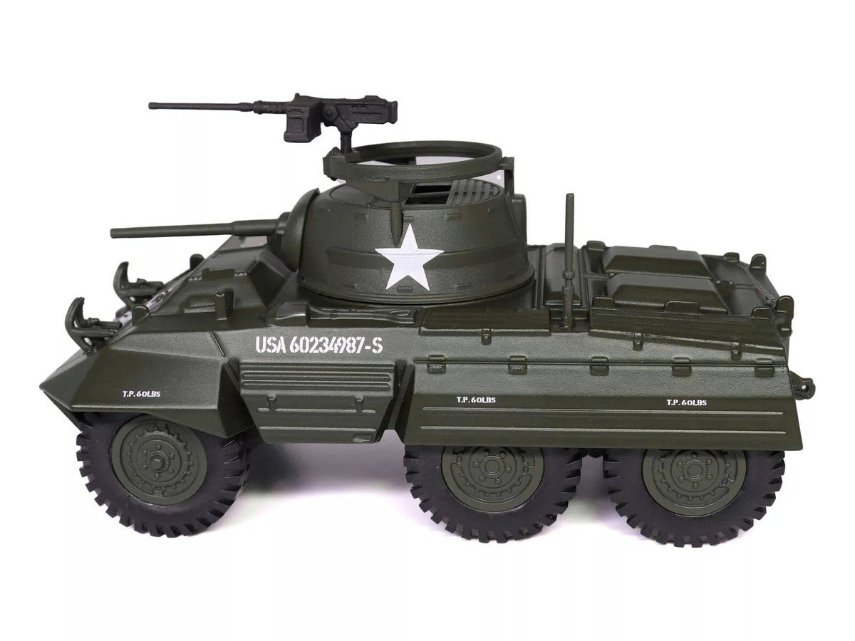 M8 Light Armored Car Olive Drab "United States Army" 1/43 Diecast Model by Militaria Die Cast Militaria Die Cast