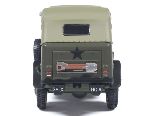 Dodge WC-6 Command Car with Canvas Top Olive Drab "2nd Armored Division France" (1944) United States Army 1/43 Diecast Model by Militaria Die Cast Militaria Die Cast