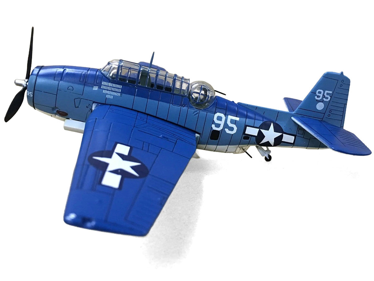 Grumman TBF Avenger Bomber Aircraft "White 95 USS Hornet" (1944) United States Navy 1/72 Diecast Model by Militaria Die Cast Militaria Die Cast