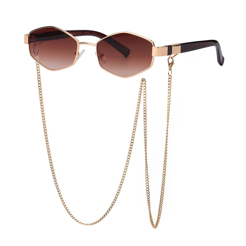 Women's Fashion Personality Chain Korean Style Sunglasses LadyShow.Store