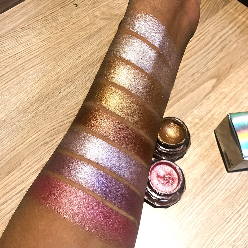 Face Highlighter Jelly Gel Mermaid Eyeshadow Glow Body Glitter Festival Makeup Iluminador Gold Liquid Highlighter Bronzer CJD