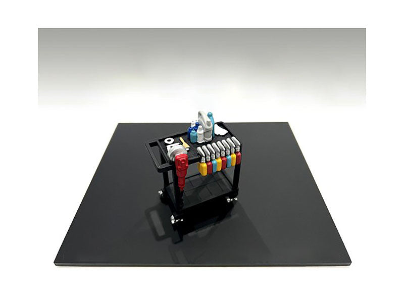 "Detail Masters" Figure 3 (Detailing Cart) for 1/18 Scale Models by American Diorama American Diorama