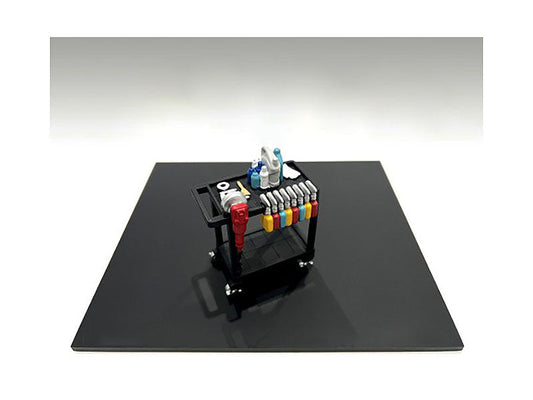 "Detail Masters" Figure 3 (Detailing Cart) for 1/18 Scale Models by American Diorama American Diorama