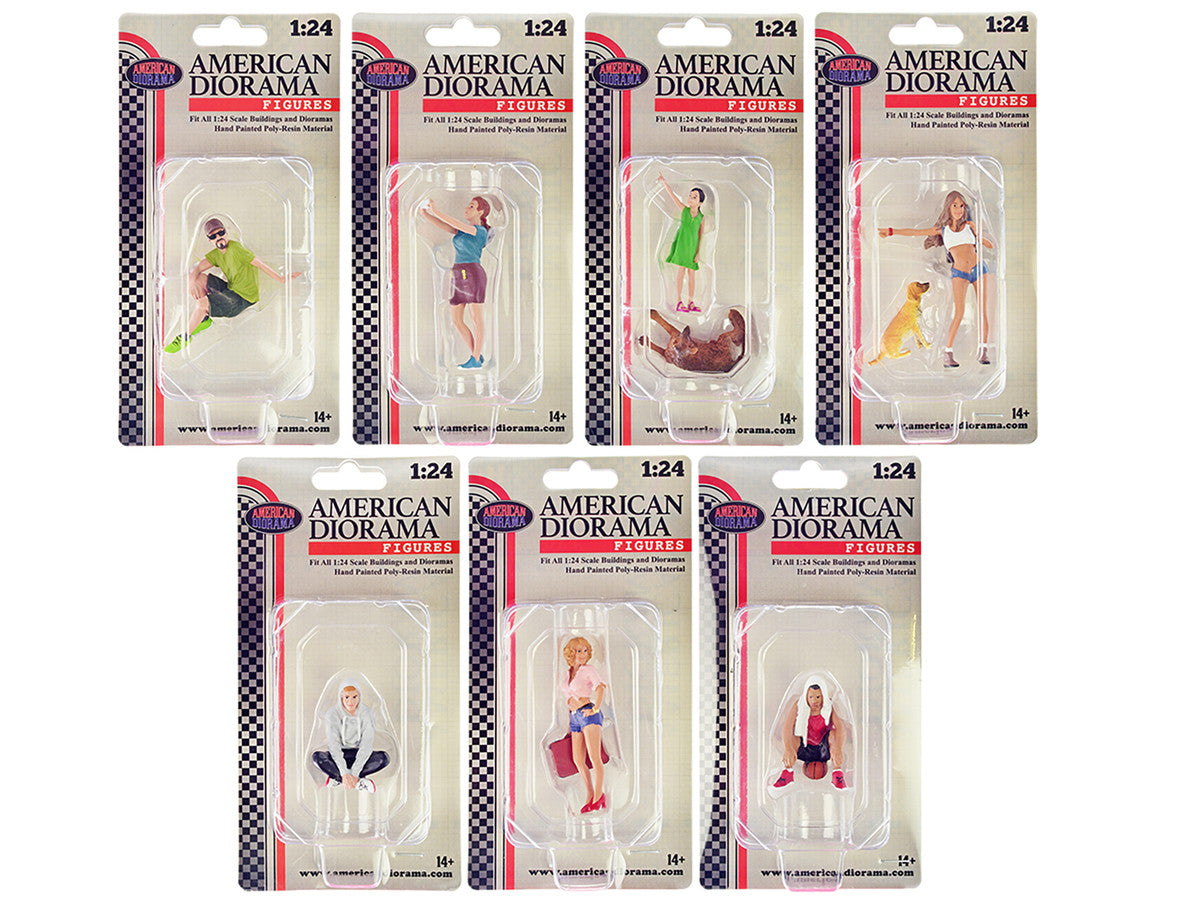 "Figure24 Series 1" 9 piece Figure Set for 1/24 Scale Models by American Diorama-3