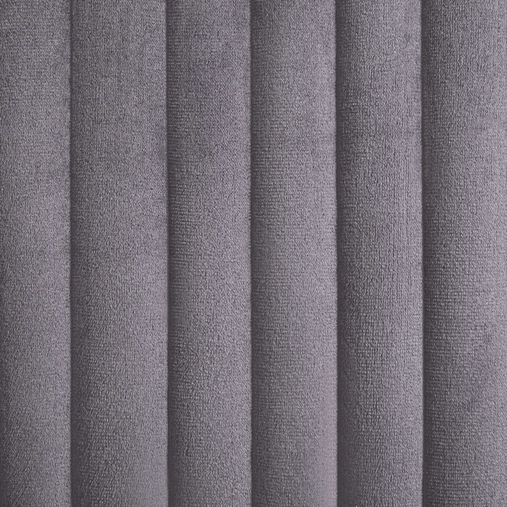 Dining Chairs 2 pcs Gray Velvet W2B