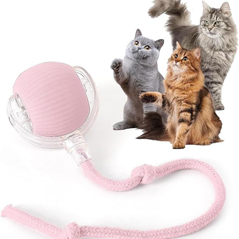 Cat Interactive Ball Toys Automatic Rolling Ball For Kitten Rechargeable Smart Pet Electric Toys With Teaser Sensor Cat Ball Toy Best YouTube Store