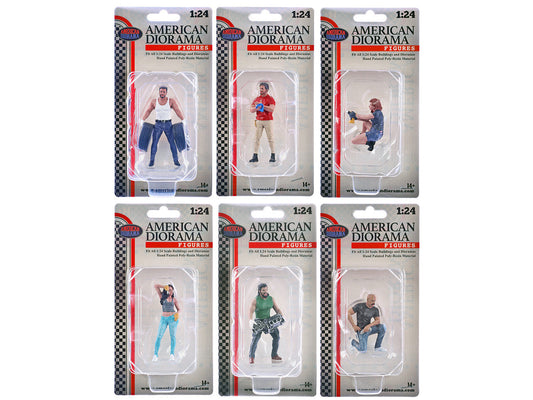 "Muscle Mechanics" 6 piece Figure Set for 1/24 Scale Models by American Diorama American Diorama