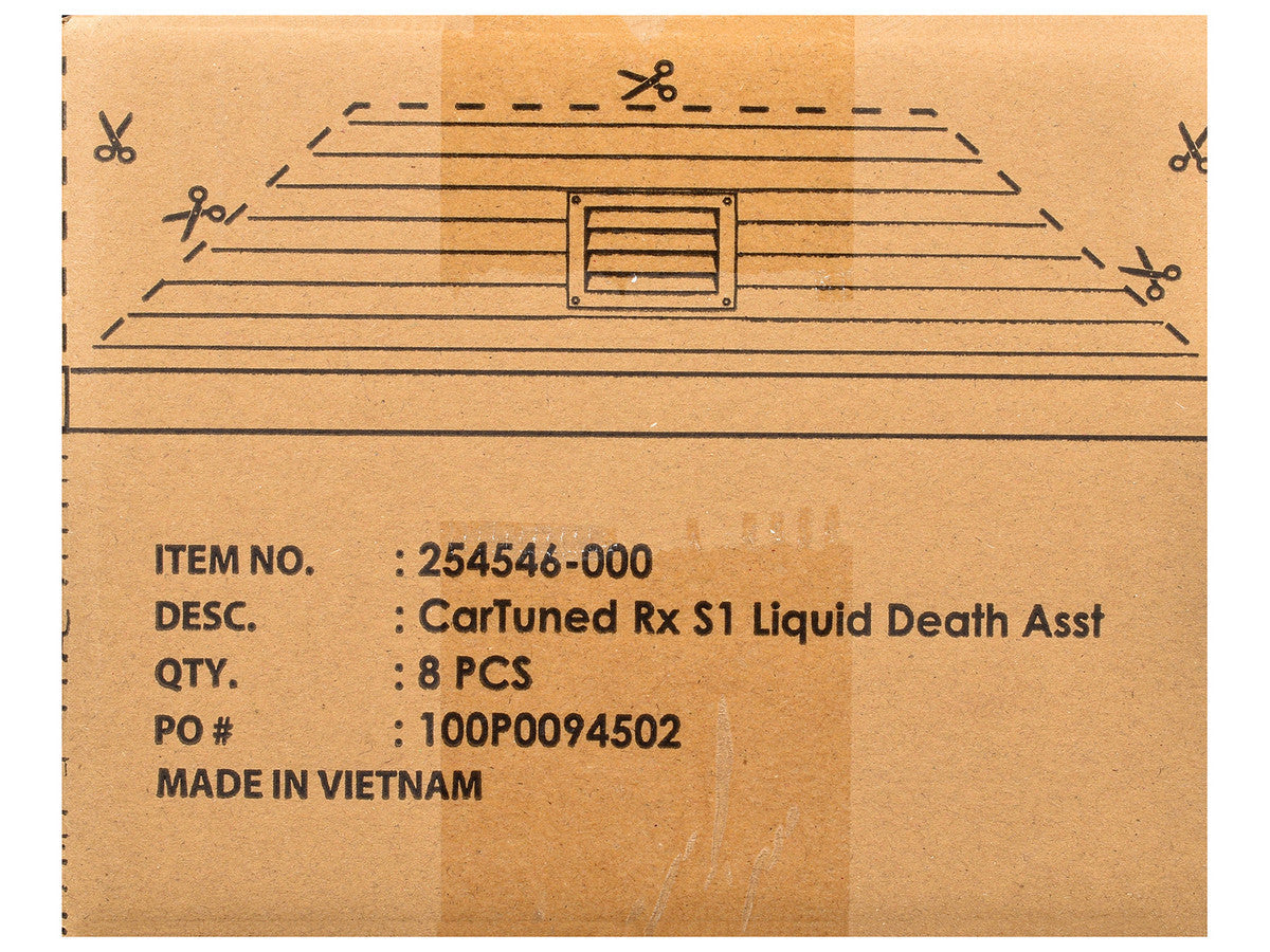 "Liquid Death" 2026 Series 1 Set of 8 Pieces Diecast Model Cars by CarTuned Car Tuned