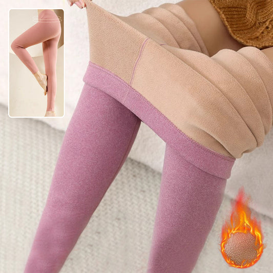 Warm Cashmere Leggings Winter Solid Slim Pants Fashion Trousers For Women Clothing LadyShow.Store