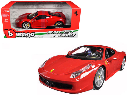 Ferrari 458 Italia Red 1/24 Diecast Model Car by Bburago Bburago