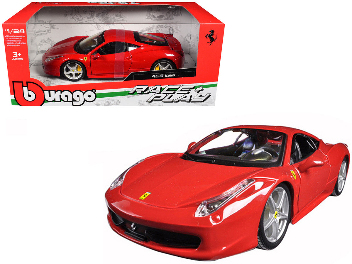 Ferrari 458 Italia Red 1/24 Diecast Model Car by Bburago Bburago