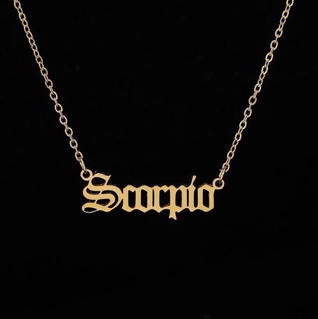 Hip Hop Rapper Letter Pendant Necklace