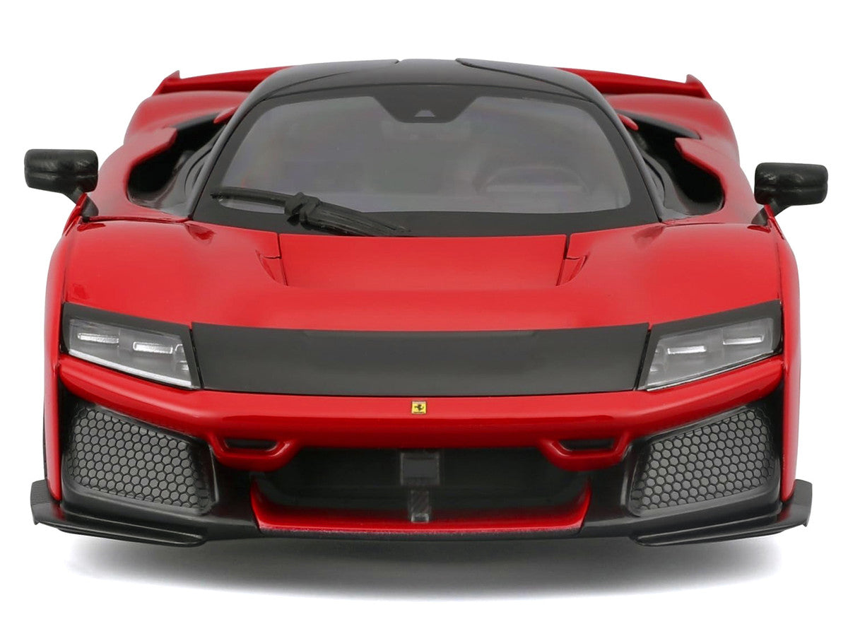 Ferrari F80 Red with Black Top "Race + Play" Series 1/24 Diecast Model Car by Bburago Bburago