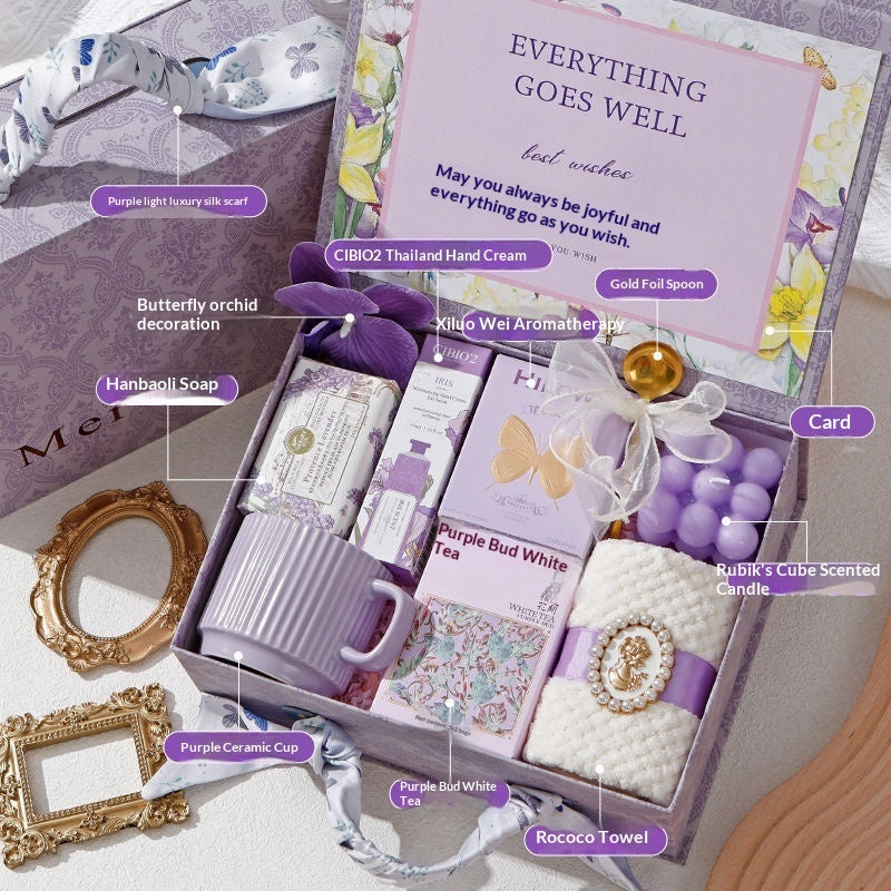International Women's Day Gift Goddess Bridesmaid Wedding High-end Practical Birthday Gift Box Wedding Guest Gift CJD